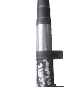 Used Renault Scenic ignition coil shown from a front angle on a white background.Used Renault Scenic ignition