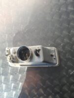 Front view of a mounted spotlight designed for the Ford Ranger, shown in gallery image 2.Front view of a mount