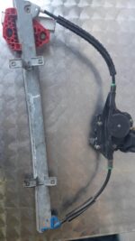 Ford Mondeo used window mechanism showing metal frame and cables from a slightly angled side view.Ford Mondeo