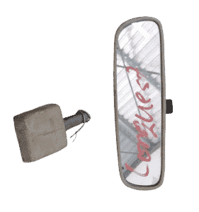Inner rear view mirror for Toyota Conquest, clear reflective surface shown from front angle.Inner rear view mi