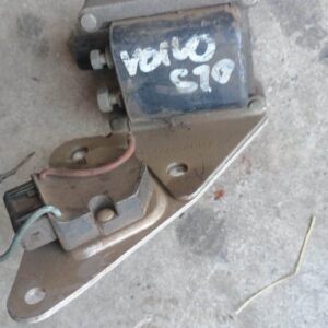 Front side view of a new coil for a Volvo S70 showing metal and rubber components.Front side view of a new coi