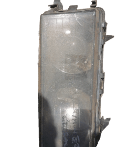 Right front headlight for BMW E36 shown from front angle, used condition visible.Right front headlight for BMW