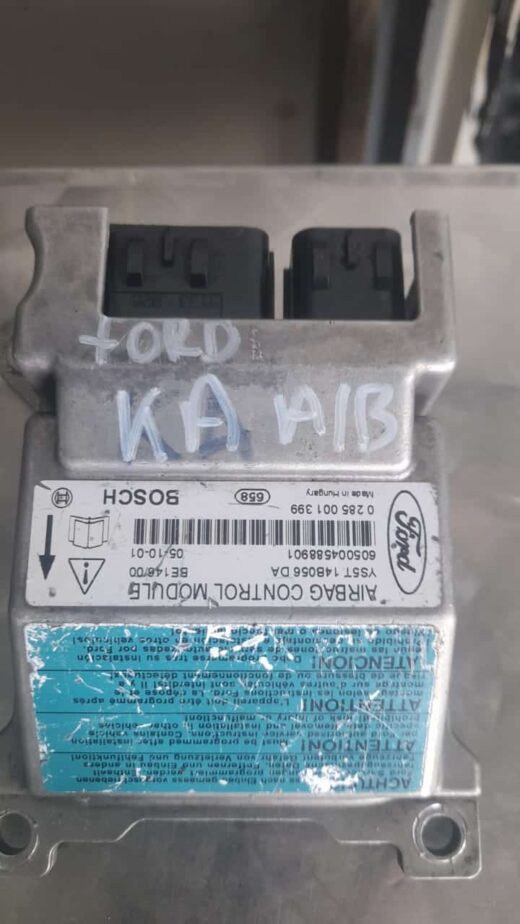 Ford Ka Airbag Module Front view of a compact black airbag module with wiring harness visible, featured as main image.Front view of