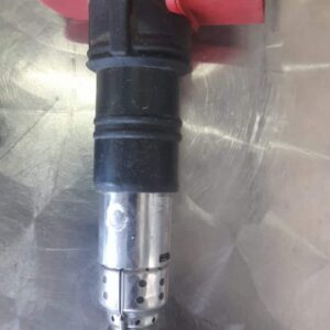 Front view of a used 4.2 V8 coil pack for Audi S4 showing electrical connectors and mounting points.Front view
