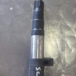 Front view of a coil spring for Renault Scenic, clean and in good condition.Front view of a coil spring for Re