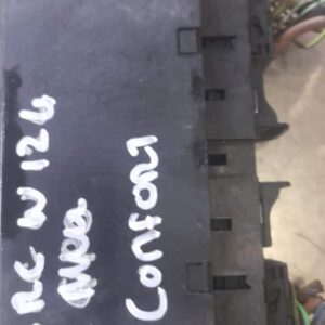 Front view of a black automotive comfort control module, featured as the main product image.Front view of a bl