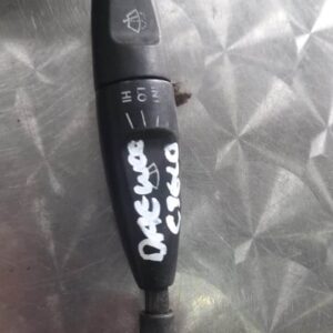 Combination switch/stalk for Daewoo Cielo, angled side view, used condition, showing lever and connectors.Comb