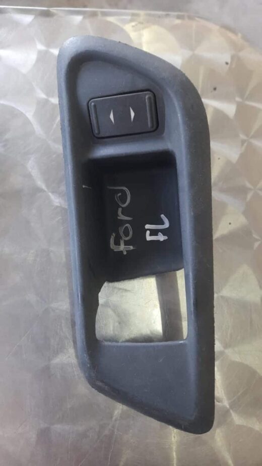 Ford Window Switch Front-facing view of a black car window control switch panel with four buttons and a lock buttonFront-facing v