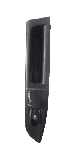 Hyundai Window Switch Front angled view of a used Hyundai OEM-quality window switch with visible connector pins and button details.F