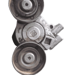 Front-facing tensioner pulley for Ford Ranger WL 2.5, isolated on white background.Front-facing tensioner pull