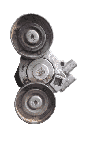 Ford Ranger Wl 2.5 Tensioner Pulley Front-facing tensioner pulley for Ford Ranger WL 2.5, isolated on white background.Front-facing tensioner pull