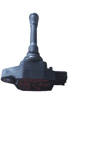 Nissan Micra Hr12 Ignition Coil Used ignition coil for Nissan Micra HR12, front view on clean white background.Used ignition coil for Nissan M