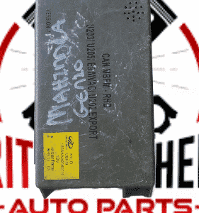 Front view of a black automotive module unit, main featured image for Mahindra Genio replacement part.Front vi