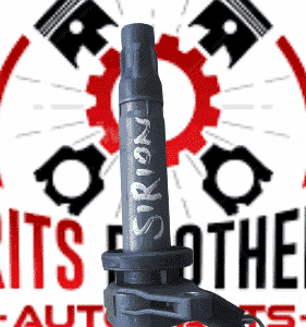 Front angled view of a new ignition coil for Daihatsu Sirion 1.3, showing connector and coil body clearly.Fron