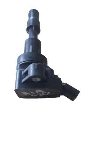 Kia Picanto G3Lc Ignition Coil Front angled view of a new ignition coil designed for Kia Picanto G3LA model.Front angled view of a new igniti