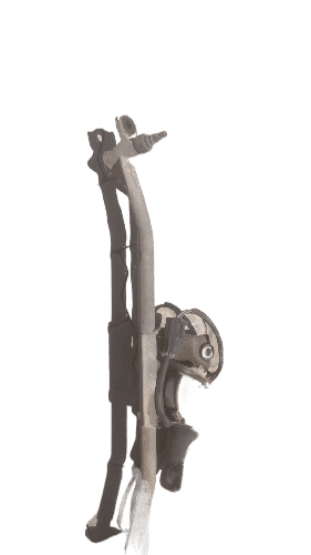 Landrover Freelander 1 Wiper Motor Used wiper motor for Landrover Freelander 1, shown front and side view on white background.Used wiper motor fo