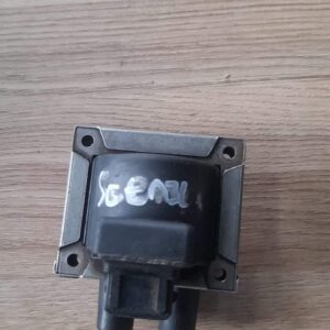 Front angle view of a clean ignition coil for Renault Scenic, shown in featured image position.Front angle vie
