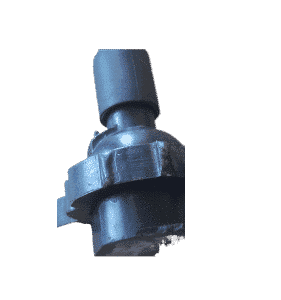 Front view of a used ignition coil for BMW E36 showing connectors and mounting points.Front view of a used ign