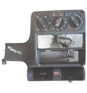 Front-facing heater control unit for a 1995 Opel Kadette shown with knobs and switches, clean condition.Front-