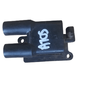 Front view of a clean ignition coil for Hyundai Atos featured as the main product image.Front view of a clean