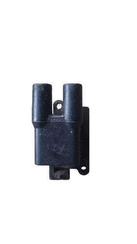 Kia Picanto Ignition Coil Front view of a new ignition coil for Kia Picanto showing connector and coil body.Front view of a new ignition