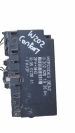 Front-facing view of a Mercedes W202 Comfort Control Module with part number 2028201026.Front-facing view of a