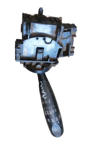 Toyota Runx Combination Switch / Stalk Front-facing view of a car combination switch stalk for Toyota Runx on a white background.Front-facing view of