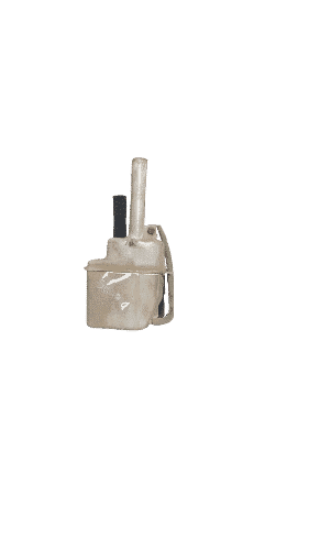 2002 Kia Shuma Washer Bottle Front view of a clean, white washer bottle for Kia Shuma, displayed on a neutral background.Front view of a cl