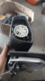 Left side door mirror housing for VW Polo 6, shown from front angle, no glass installed.Left side door mirror