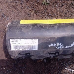 Used dashboard airbag module for Mercedes Benz C200 W203, viewed from front angle with connector visible.Used