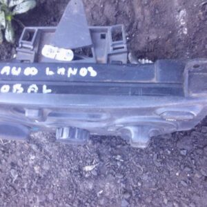 Front view of used Daewoo Lanos climate control panel with buttons and display unit.Front view of used Daewoo