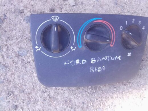 Ford Bantam Climate Control - Used Front view of used Ford Bantam dashboard climate control unit with buttons and dials intact.Front view of used