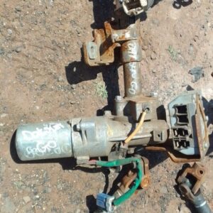 Used electric steering column for Datsun Go, shown from an angled top-down view on a white background.Used ele