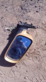 Used right side exterior mirror for an Audi A4, shown from a front angle.Used right side exterior mirror for a