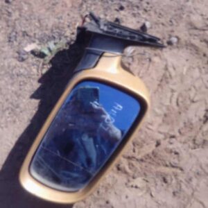 Used right side exterior mirror for an Audi A4, shown from a front angle.Used right side exterior mirror for a