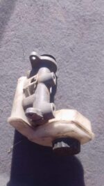 Used brake master cylinder for Opel Corsa, shown from front angle with fluid reservoirs visible.Used brake mas