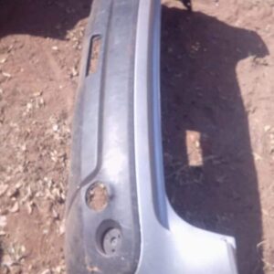 Rear view of used Nissan Qashqai rear bumper showing full width with mounting points visible.Rear view of used