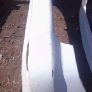 Rear view of a used Mazda 6 rear bumper showing mounting points and curvature.Rear view of a used Mazda 6 rear
