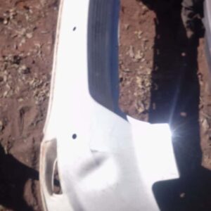 Used rear bumper for Nissan Sentra, viewed from the back, showing mounting points and surface details.Used rea