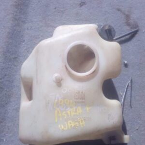 Used washer bottle for Opel Astra, shown front-facing with visible mounting points and fluid inlet.Used washer