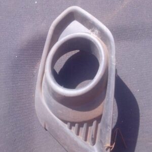 Left front spotlight cover for 2013 Ford Figo, used, shown from front angle on white background.Left front spo