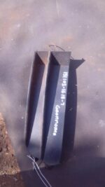 Left front spotlight cover for Saab shown from front angle, used condition visible with minor wear.Left front
