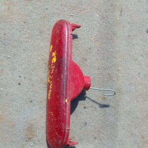 Rear view of used 3rd brake light for 2017 Mini Cooper F56, showing lens and mounting points.Rear view of used