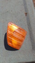 Used right front corner light for Mercedes W116 shown at an angled front view.Used right front corner light fo