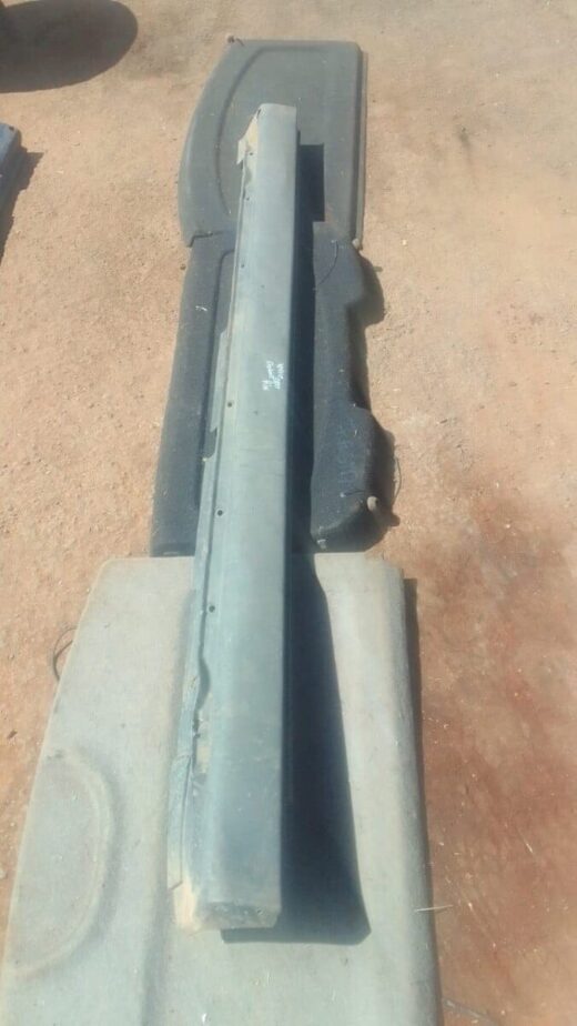 2002 Volvo S80 Right Side Skirt - Used Right side skirt for 2002 Volvo S80 shown from side angle, used condition with minor wear visible.Right side s