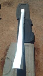 Right side skirt for Alfa Romeo Giulietta, used condition, shown from a side angle.Right side skirt for Alfa R
