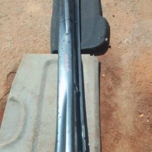 Right side skirt for Mitsubishi ASX, shown from side angle, used condition with minor scuffs visible.Right sid