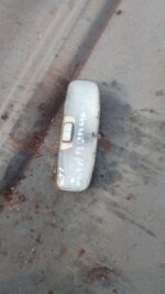 Front angle view of a used Ford Ranger roof light mounted on a black roof rack.Front angle view of a used Ford