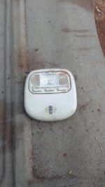 Used roof light for Peugeot 207, shown from a top angle with visible mounting points.Used roof light for Peuge