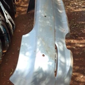 Rear bumper for BMW E60 shown from the back, used condition with minor wear visible.Rear bumper for BMW E60 sh